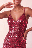 Body con luccicanti argento con pizzo sul retro Abito corto di cocktail con paillettes