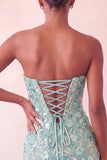 Abito di cocktail con paillettes bodycon Pink Sweetheart con pizzo sulla schiena
