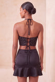 Abito Mini cocktail Bodycon Ribelli Neri con Ribelli