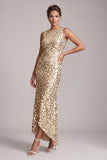 Abito midi midi della madre della sposa con schermo verde brillante e asimmetrico