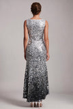 Abito midi midi della madre della sposa con schermo verde brillante e asimmetrico