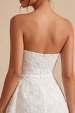 Abito bianco Bodycon Floreale senza spalline con fascia