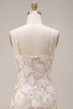 Abito mini Body Body Color con spalline spaghetti floreale Jacquard