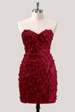 Bodycon Body-less, Corsetto Floreale Trasparente, Paillettes, Abito di Homecoming con Pizzo Lungo la Schiena