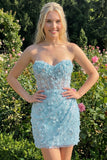 Bodycon Body-less, Corsetto Floreale Trasparente, Paillettes, Abito di Homecoming con Pizzo Lungo la Schiena