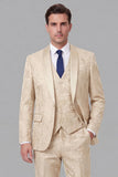 Tailleur da ballo da uomo a 3 pezzi con un solo bottone con riscontro,