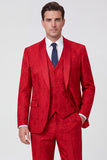 Tailleur da ballo da uomo a 3 pezzi con un solo bottone con riscontro,