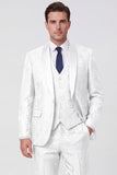 Tailleur da ballo da uomo a 3 pezzi con un solo bottone con riscontro,