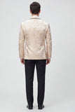 Tailleur da ballo Jacquard con bavero a 2 pezzi con un solo bottone