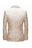 Tailleur da ballo Jacquard con bavero a 2 pezzi con un solo bottone