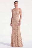 Abito floreale della madre della sposa con paillettes con Champagne Sirena