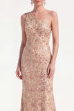 Abito floreale della madre della sposa con paillettes con Champagne Sirena