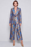 Suit da lavoro Peak Lavan Blue a 2 pezzi con un solo bottone