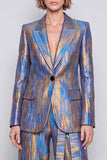 Suit da lavoro Peak Lavan Blue a 2 pezzi con un solo bottone