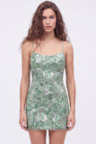 Abito di fine Bodycon blu con spalline con paillettes e perline con pizzo dietro