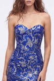 Bodycon paillettes verdi senza spalline Abito corto da ritorno a casa con pizzo sulla schiena