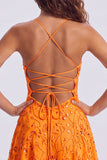 Paillettes rosse a linea A pizzi raccolti dietro spallette Vestito corto