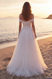 Corsetto lungo in tulle in avorio a fila a scolpa