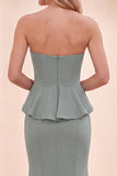 Abito Maxi Sweetheart Eucalyptus Mermaid con perline