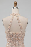 Abito di ritorno a casa corto bodycon collo a neve con scollo a botte e paillettes