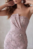 Bodysense spalline perle arricciate per vestito corto da ritorno a casa con perline