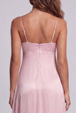 Abito elegante a spalline rosa chiaro A Long Formal