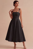 Abito da fidanzamento Midi elegante a linea bianca a linea A