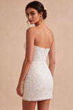 Abito da sposa Sweetheart White Floral Bodycon