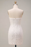 Abito da sposa Sweetheart White Floral Bodycon
