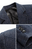 Giacca da cerimonia da fine anno con bavero con bavero blu navy con un solo petto