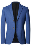 Blazer da cerimonia da uomo con petto singolo con bavero con bavero con tacca
