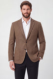 Blazer da cerimonia da uomo con petto singolo con bavero con bavero con tacca