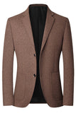 Blazer da cerimonia da uomo con petto singolo con bavero con bavero con tacca