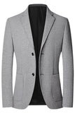 Blazer da cerimonia da uomo con petto singolo con bavero con bavero con tacca