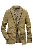 Blazer da cerimoniada uomo con petto singolo con bavero con