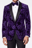 Vestiti da cerimonia da Jacquard con petto singolo dorati neri