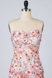 Mini abito di ritorno a casa Bodycon Brushed Rosa Floreale