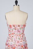 Mini abito di ritorno a casa Bodycon Brushed Rosa Floreale