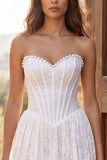 Corsetto A-Line Perle in Pizzo Corsetto Senza Spalline
