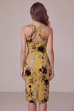 Abito da sposa midi floreale Giallo di Sposa