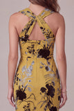 Abito da sposa midi floreale Giallo di Sposa