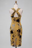 Abito da sposa midi floreale Giallo di Sposa