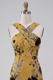 Abito da sposa midi floreale Giallo di Sposa