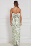 Abito da damigella lunga senza spalline Swear floreale Swear con fiocco