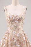 Abito corto di ritorno a casa A-Line Loveheart con paillettes