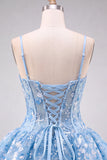 Corsetto albicocca Sweetheart Floral Short Homecoming Abito Corto di Ritorno