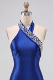 Abito corto da cocktail Bodycon Perle Blu Reale