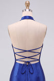 Abito corto da cocktail Bodycon Perle Blu Reale