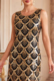Vestiti Vintage con Frangie Anni '20 con Paillettes Vintage