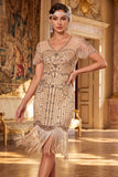 Paillettes Corte Gatsby Nero Scintillante con paillette dorate